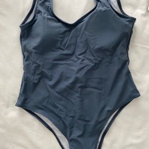 One piece Grey Swimsuit